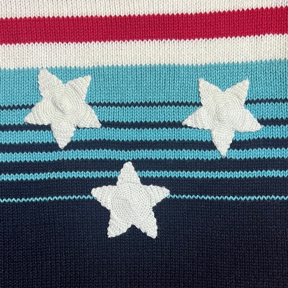 Vintage Liz Claiborne Red and White Striped Sweater - Picture 5 of 9